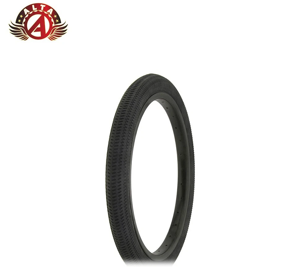 ALTA PERFORMANCE BICYCLE WIRE BEAD TIRE 18" X 1.95 BLACK BMX/FREESTYLE TREAD.