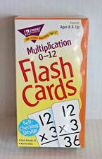 Trend Multiplication Flash Cards Self-Checking Design Math Facts 0-12 NEW