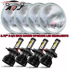 For 1963-1974 Buick Riviera 4pcs 5-34 5.75 Led Headlights Highlow Beam Round