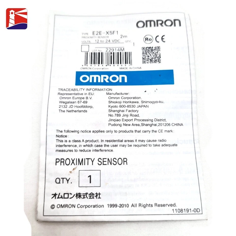 Omron Proximity Sensor Type E2E-X5F1 Volts 12-24Vdc. - Image 3 of 4