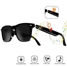 Smart Glasses Polarized Bluetooth 5.3 Call Music Sunglasses Headset Headphone US