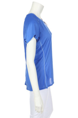 THE NORTH FACE Shirt Sport Fitness Workout Deep Back Cutout L blue NEW