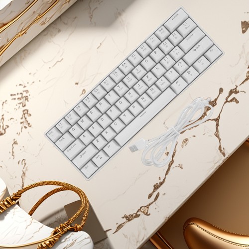 Mechanical Gaming Keyboard With Rgb Backlit 61 Keys Compact Keyboard For Pc - 第 5/12 張圖片