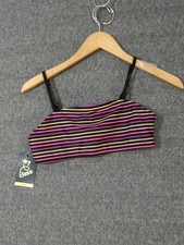 Art Class Girls Bralette Bikini Crop Top Striped XL 14-16 Multicolor