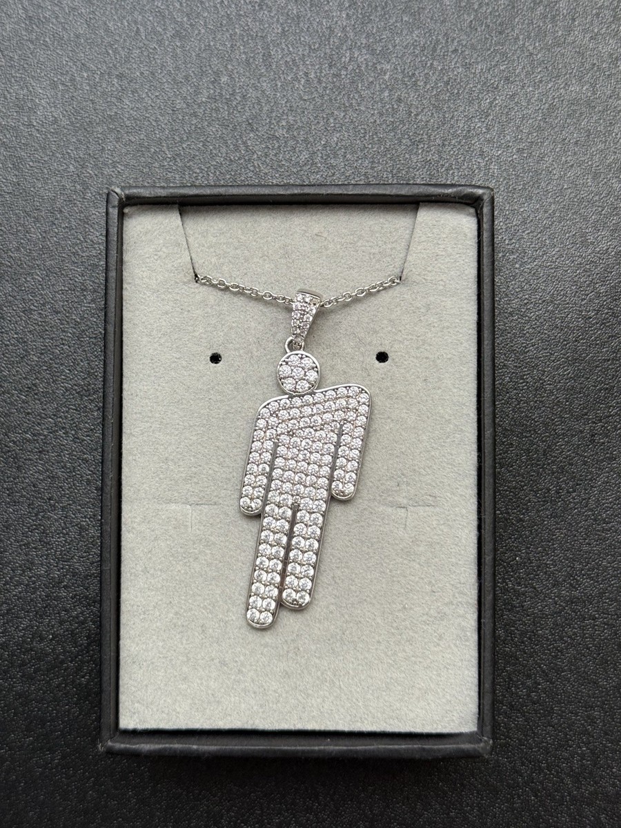 Billie Eilish OG Rhinestone Blohsh Necklace With Original Box | eBay