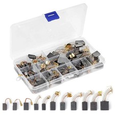 54Pc Graphite 11Sizes Electric Motor Carbon Brushes Replacement For Power Tool 