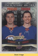 2022 MVP Encounters on Ice Gold Jean-Gabriel Pageau Jacob Trouba #EI-6 READ 0lk8