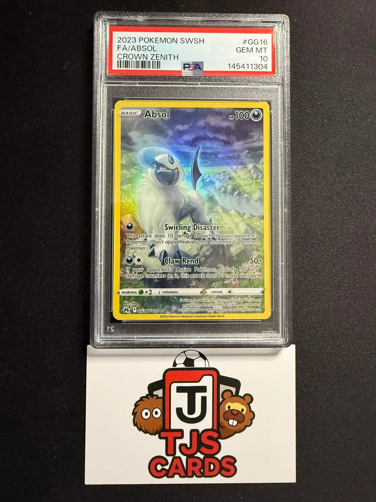Absol - PSA 10 - Crown Zenith GG16/GG70 - Pokemon