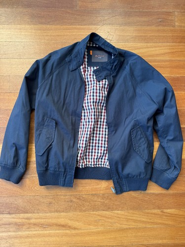 Ben Sherman Men's Signature Harrington Jacket Size M, Navy colour
