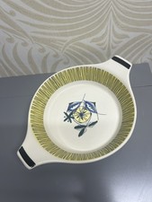Vintage 1950s Stavangerflint Flamingo Norway oven / tableware Twin Handled Dish