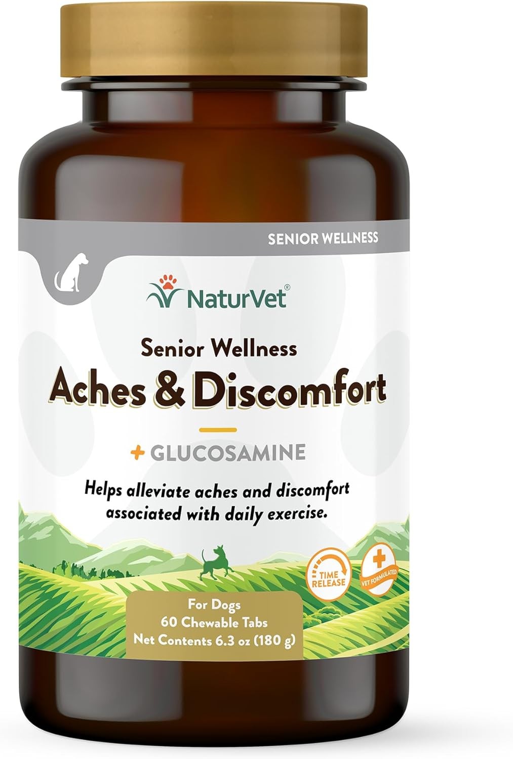 NaturVet ACHES DISCOMFORT with Glucosamine for Senior Dogs 6