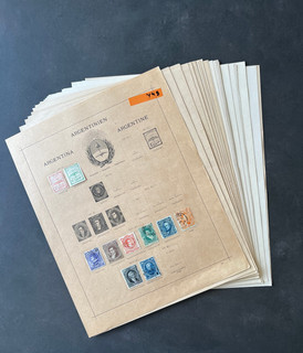 Argentina Stamps Preprint Collection 1858 1960 30 Pages y48