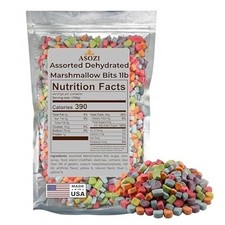 Vibrant 1LB Dehydrated Mini Marshmallows - Ideal for Hot Chocolate  Snacks