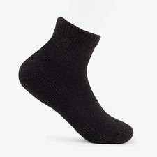 Thorlos L14417 Unisex Black Running Mini-Crew Quarter 1-Pair Socks Size M