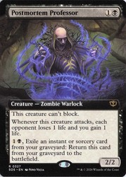 Postmortem Professor (Extended Art) #327 Secrets of Strixhaven