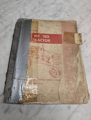 FERGUSON MASSEY 180 TRACTOR PARTS OPERATIONS MANUAL OWNERS MAINTENANCE GUIDE