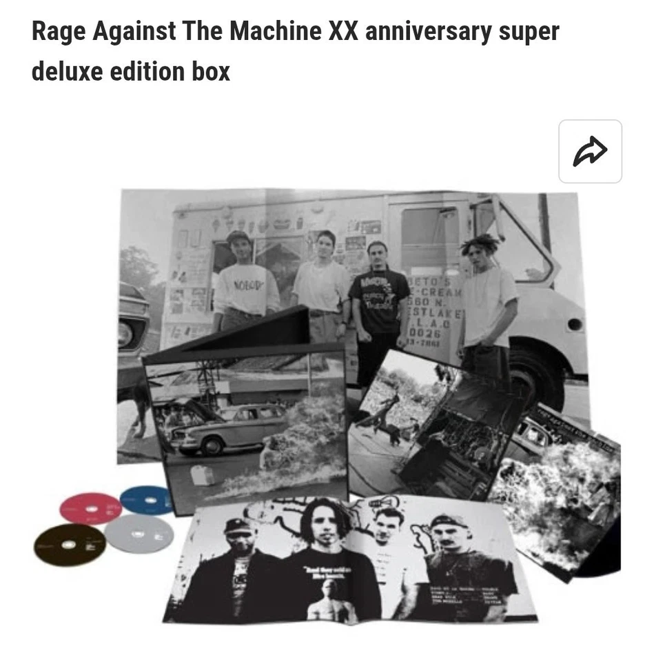 Rage Against the Machine XX 20th Anniversary Deluxe Boxset Vinyl with 4 CDs - Image 2 of 4