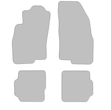 Fußmatten-Set für Fiat Punto Evo (2008-2012) Robust anthrazit