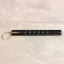 KUBOTAN Keychain Baton Self Defense Key Chain Black Plastic Kubatan