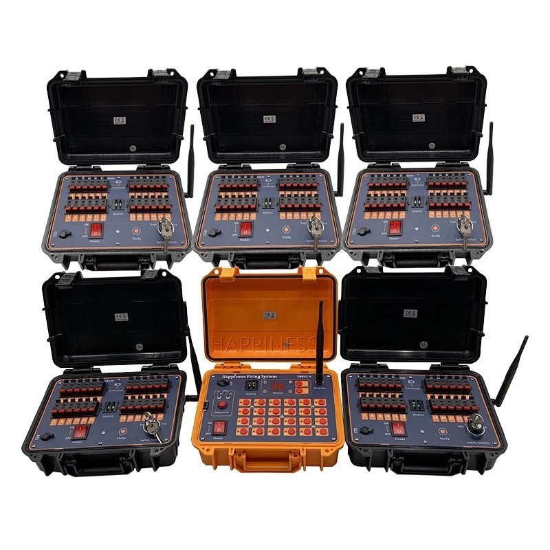 Happiness 120 Cue Firing System, Crackle Cube Pro, and 12 Cue Module Kit.
