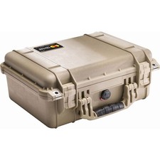 Pelican 1450 Watertight Hard Case with Foam Insert - Desert Tan