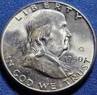 A 1950 Franklin Half Dollar BU Nice Blazer!!!