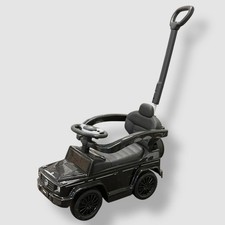 Best Ride on Cars Black Little Kids Mercedes Benz G-Wagon 3-in-1 Push Car 1-3y