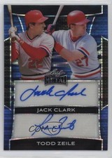 2025 Leaf Metal Dual Blue Pulsar 2/7 Jack Clark Todd Zeile #DA-16 Auto 13u1