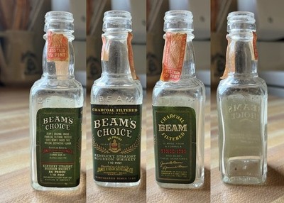 Vintage Jim Beam Miniature Whiskey Bottles ~ Beam's Choice