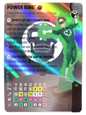 Lantern Legacy Card ~ POWER RING #L044 HeroClix stat (J League Trinity War)