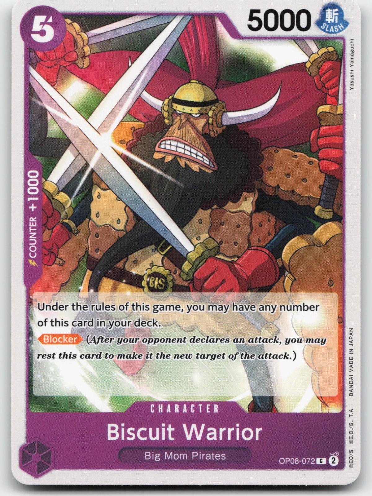 Biscuit Warrior OP08-072 Common Two Legends One Piece Near Mint