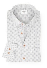 Marvelis men's business shirt long sleeve non-iron modern fit, pattern, New Kent