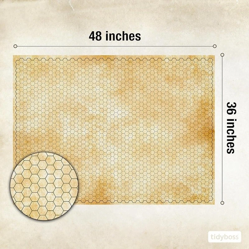 DND Battle Mat Set Instant Flatten Double Sided Waterproof Dice Markers Clips US - Image 4 of 4