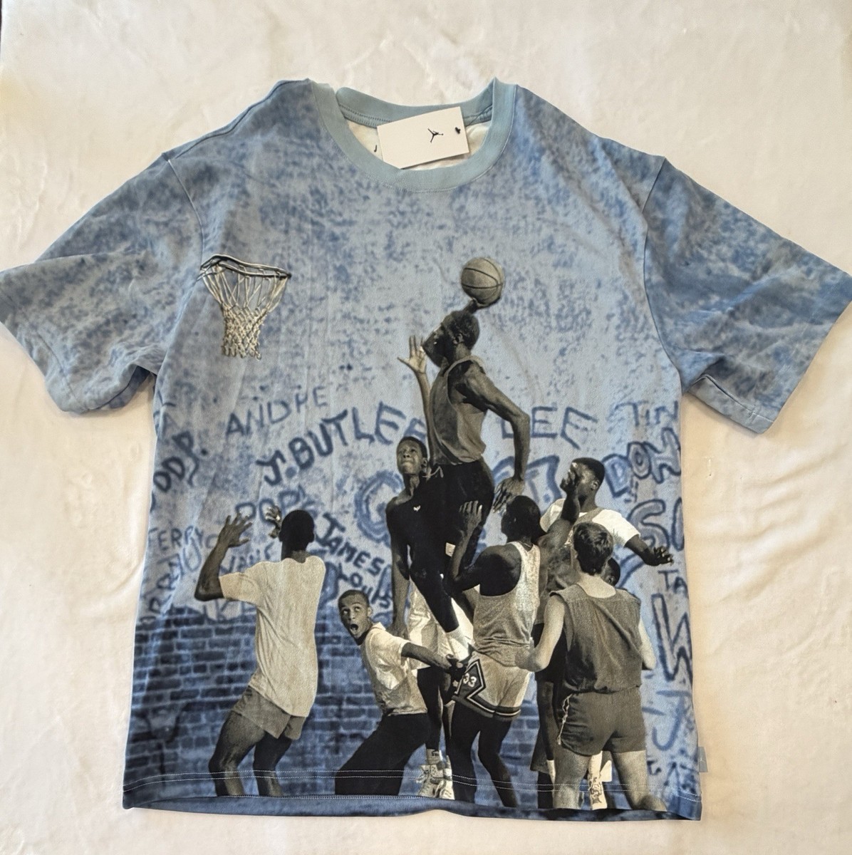Nike Air Jordan 85 Graphic T Shirt Blue Multicolor Mens Size XL