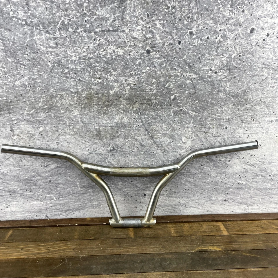 Manillar BMX Vintage KNeesaver Cromo 4 piezas Barra Old School Ancho 9" Elevación Foto 3 de 4