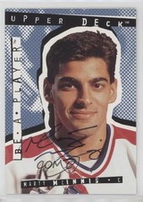1994-95 Upper Deck Be a Player Signatures Marty McInnis #14 Auto 9b4