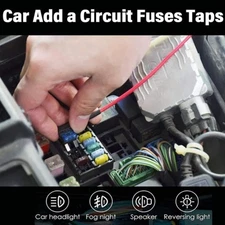 Auto Fuses Tap Kit Standard Fuses for Trucks Quick Simple Circuit Addition