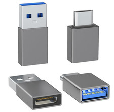 4-Pack USB C to USB Adapters, with 2 Type C Female to a Male Converters  2 USB