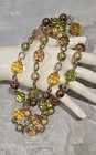 VTG KJL KENNETH LANE Long Beaded Necklace faceted lucite Faux Pearl bead Fall — photo 4