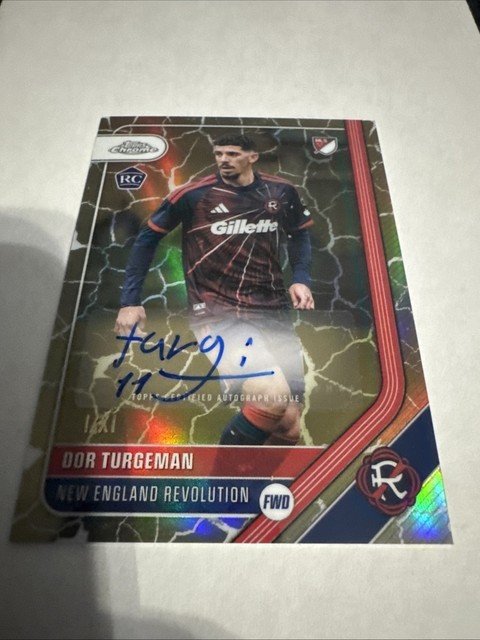 DOR TURGEMAN 2026-27 TOPPS CHROME AUTO CARD XI REFRACTOR ROOKIE RC /XI