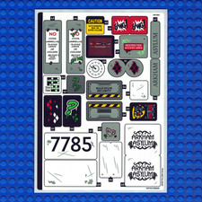 New LEGO Batman Arkham Asylum 76300 Sticker Sheet 2 Qty 1