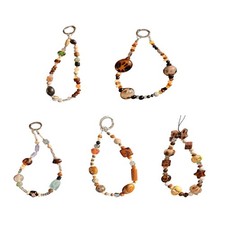 Fashionable Animal Print Phone Cord Multiuse Key Ring PVC Keychain Decoration