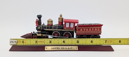 American 4-4-0 Steam Locomotive AT&SF RR Train Model Display Collectible - Picture 9 of 9