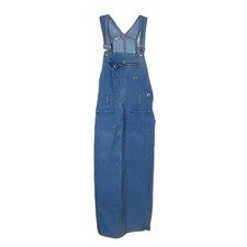 Vintage Denim Overall Maxi Dress Medium Wash Cotton Jumper Women 9/10