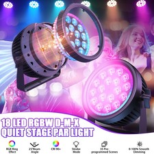 HOLDLAMP 270W DMX RGBW 18 LED Wash Par Fixture Quiet Stage Lights Disco Party DJ