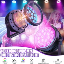 HOLDLAMP 270W DMX RGBW 18 LED Wash Light Fixture Par Stage Lights Disco Party US