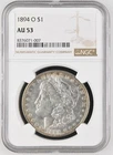 1894 O Morgan Silver Dollar NGC AU-53