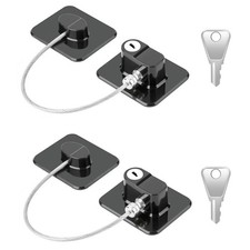 2 Pack Fridge Lock Freezer Lock with 2 Key for Child Safety, for Household