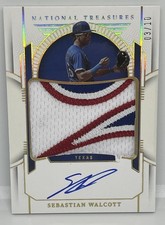 2024 Panini NT - Prospect Material Signatures Sebastian Walcott /10 - #PMS-SW