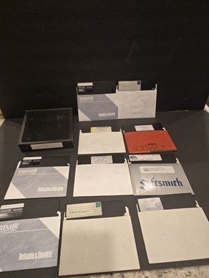 Vtg Commodore 64 C64 5.25'' Floppy Disk Games Lot Battle Chess Defender Crown #75